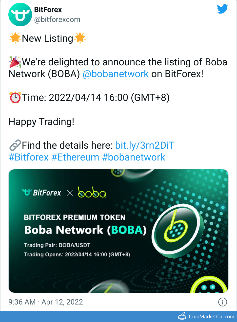 BOBA Boba Network Price Today, Live Coin Chart & USD/USDT Rates | DropsTab