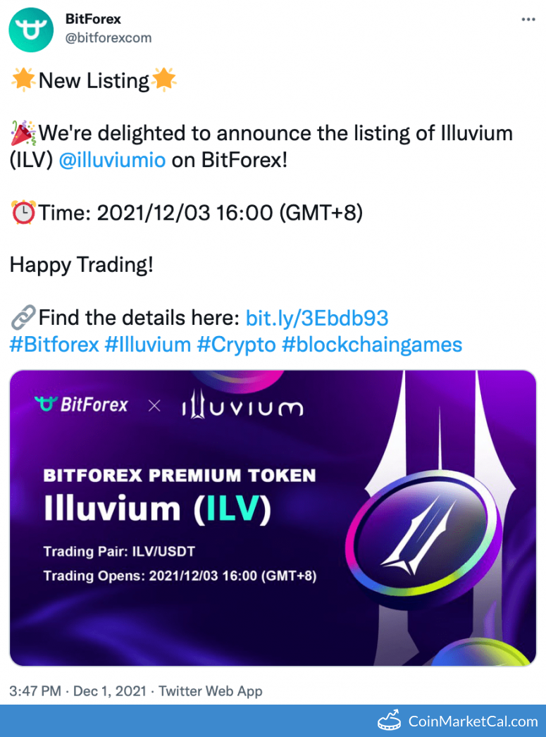 ILV Illuvium Price Today, Live Coin Chart & USD/USDT Rates | DropsTab