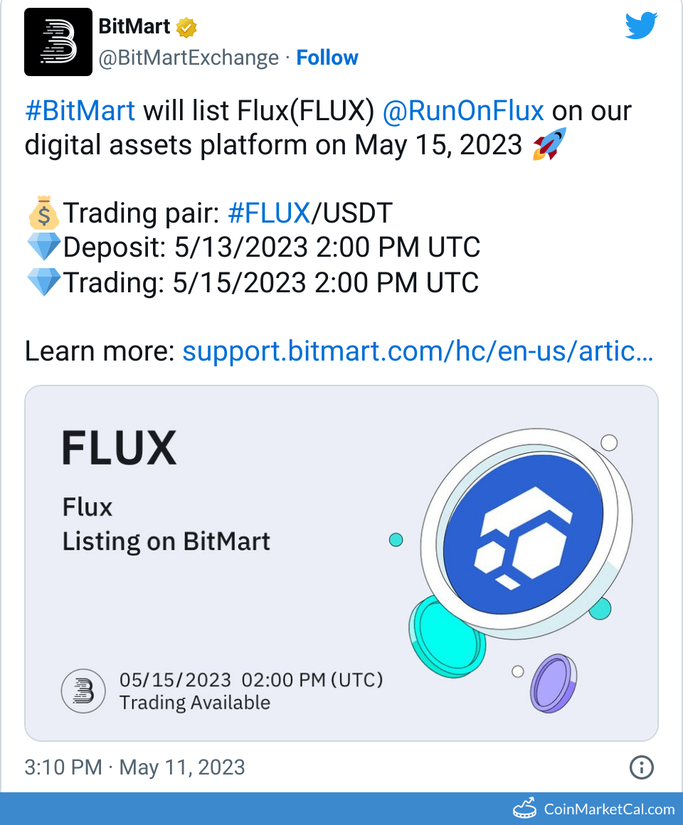 FLUX Flux Price Today, Live Coin Chart & USD/USDT Rates | DropsTab