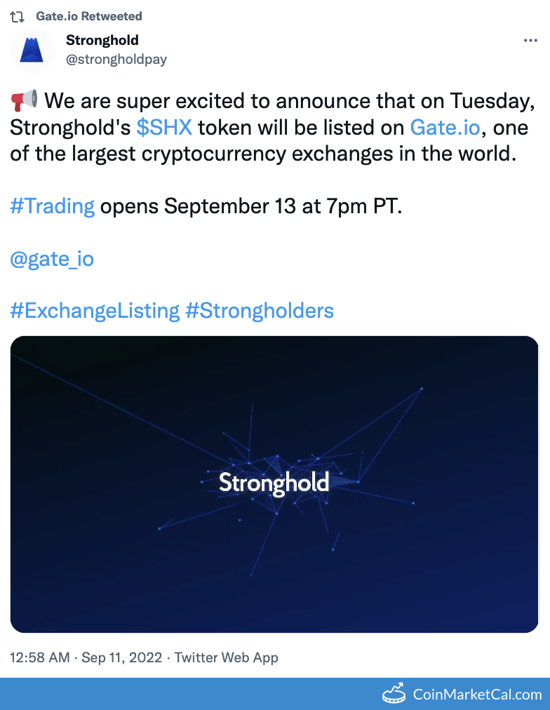 SHX Stronghold Token Price Today, Live Coin Chart & USD/USDT Rates |  DropsTab