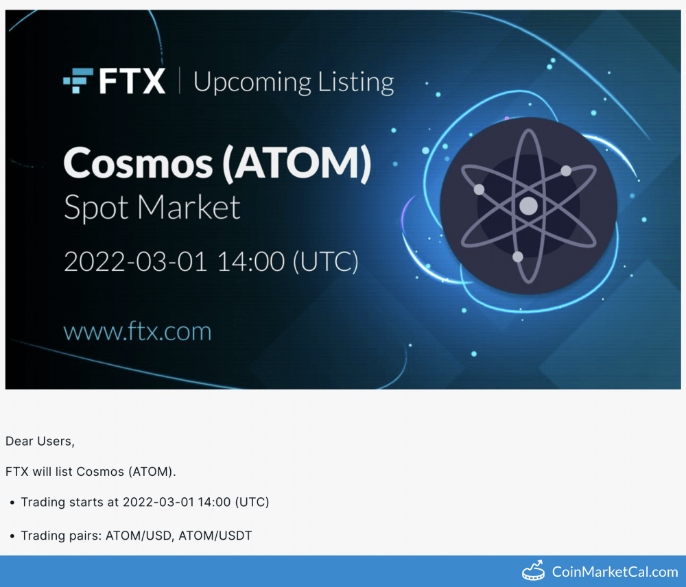 ATOM Cosmos Hub Price Today, Live Coin Chart & USD/USDT Rates | DropsTab