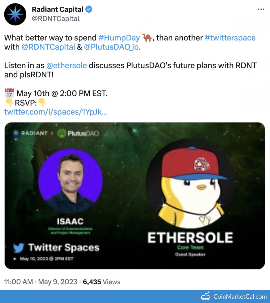 RDNT Radiant Capital Price Today, Live Coin Chart & USD/USDT Rates |  DropsTab