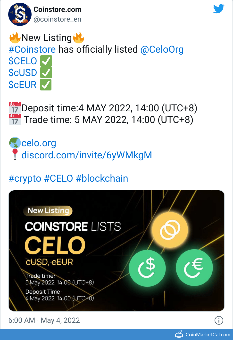 CELO Celo Price Today, Live Coin Chart & USD/USDT Rates | DropsTab