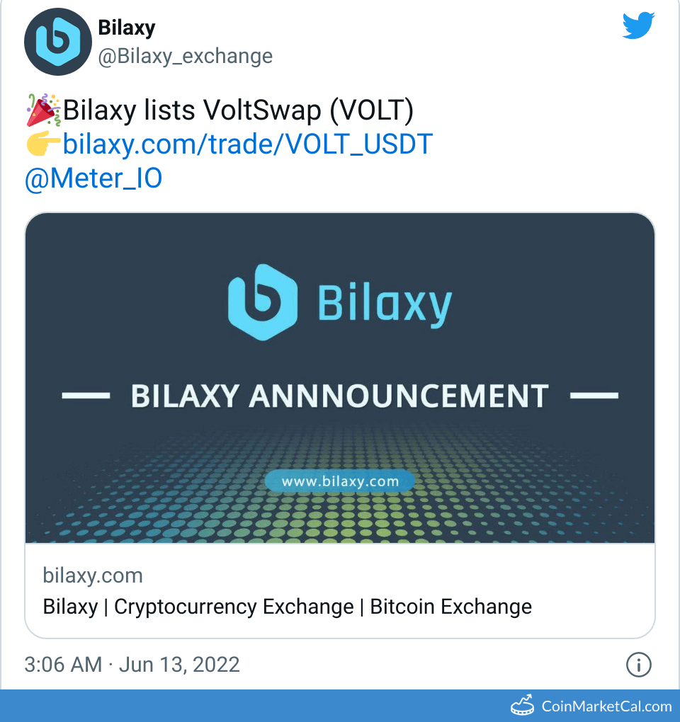 VoltSwap Bilaxy Listing