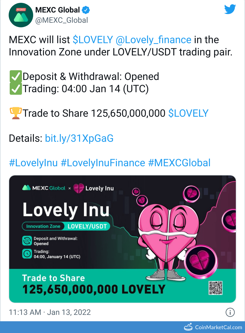 Lovely Inu finance LOVELY Project Profile & Token Activities | DropsTab