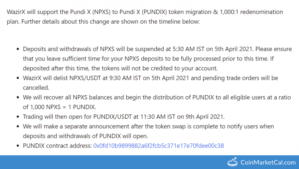Npxs Coin Delisted In Wazirx Binance Pundix Coin Delisted In Binance Wazirx Npxs Suspend Youtube