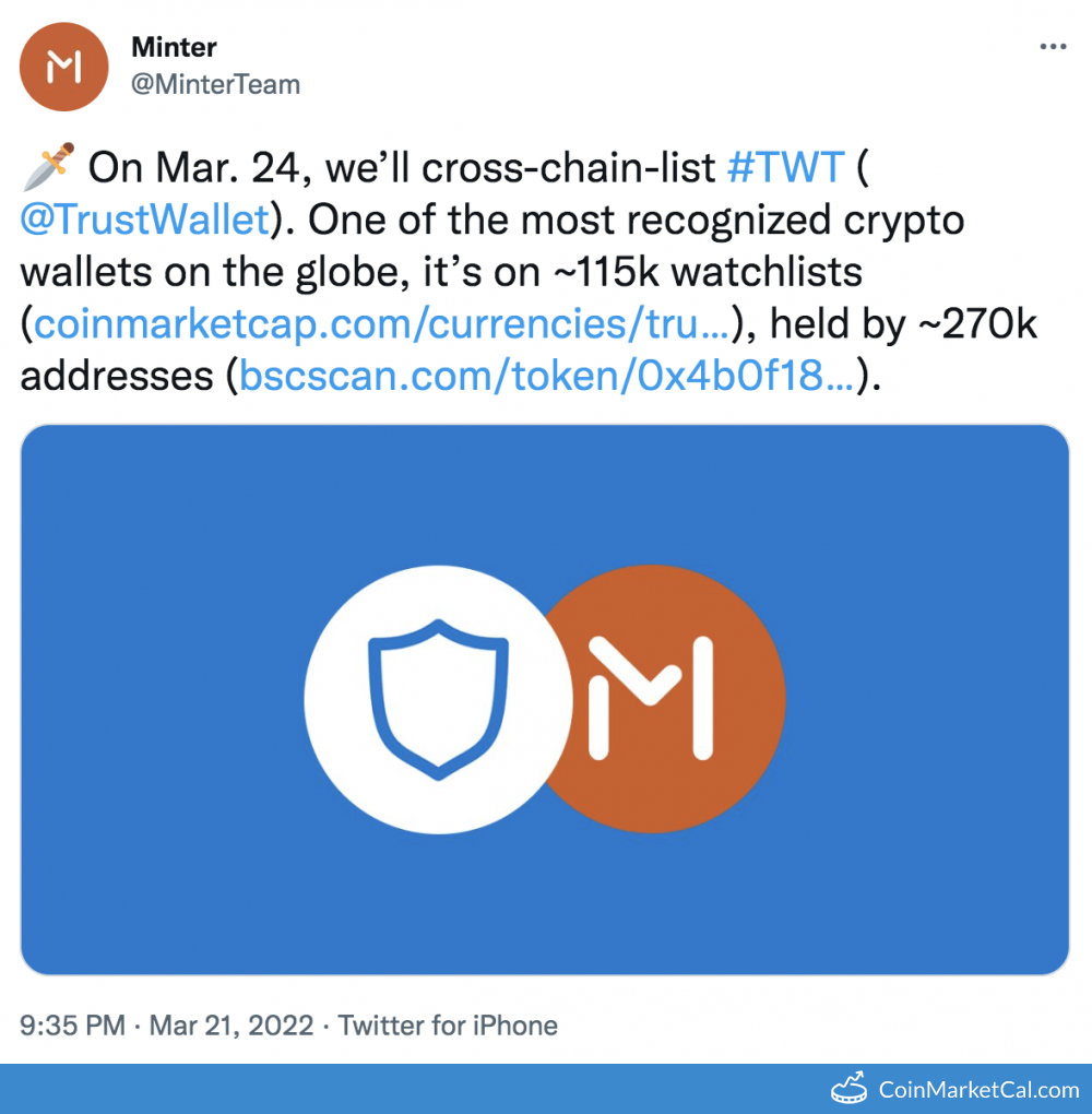 Trust Wallet Token TWT Exchanges, Markets & Where to Trade | DropsTab