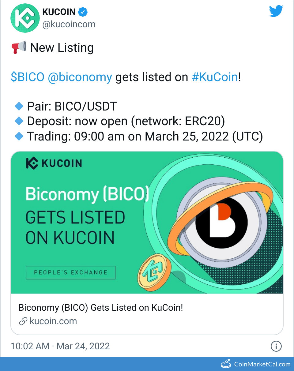 BICO Biconomy Price Today, Live Coin Chart & USD/USDT Rates | DropsTab