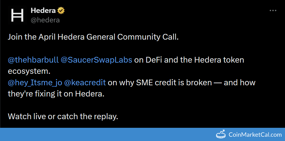 General Community Call announcement