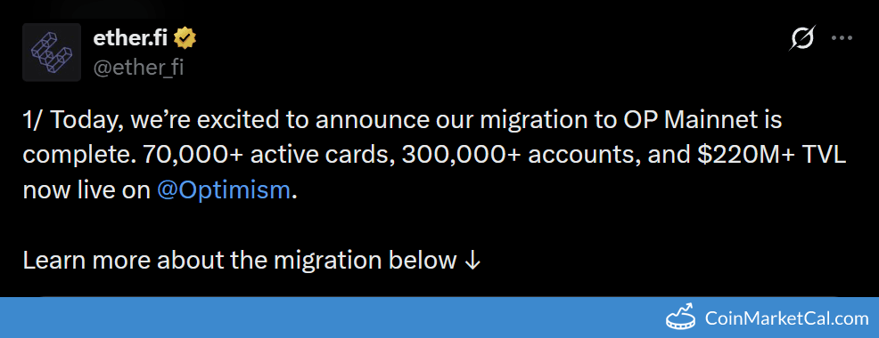 Migration to Optimism announcement
