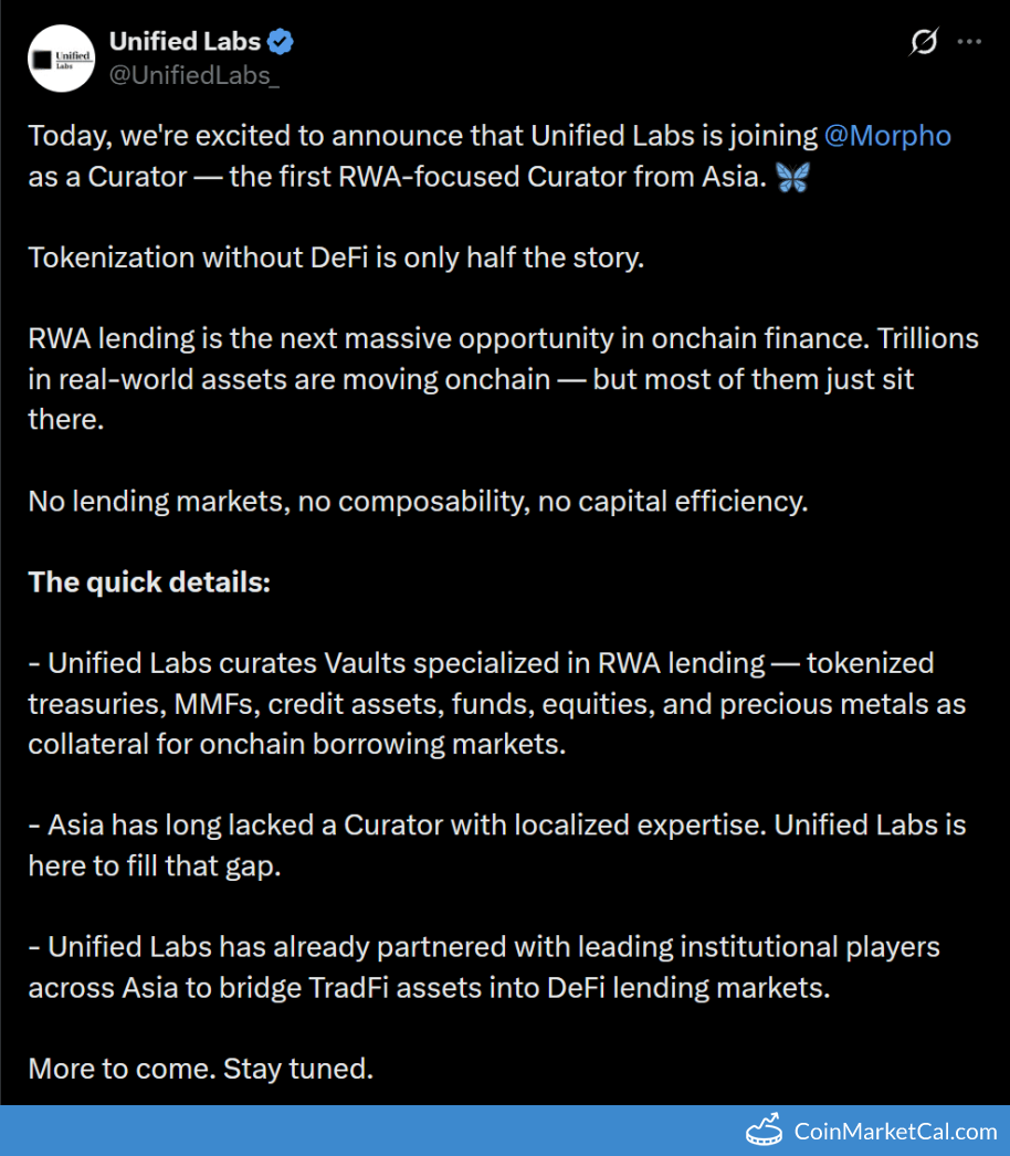 Unified Labs Curator Role announcement