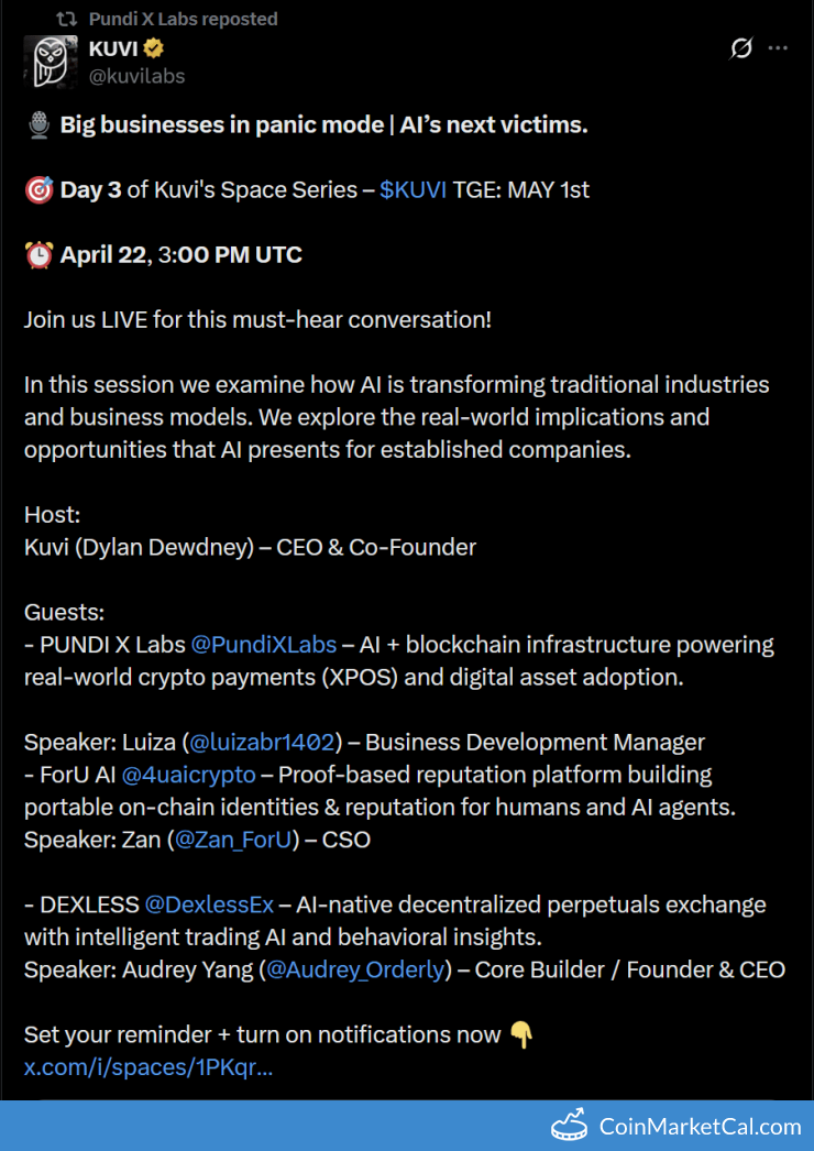 AI Discussion announcement