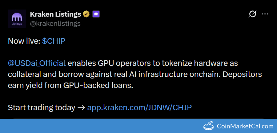 Kraken Listing announcement