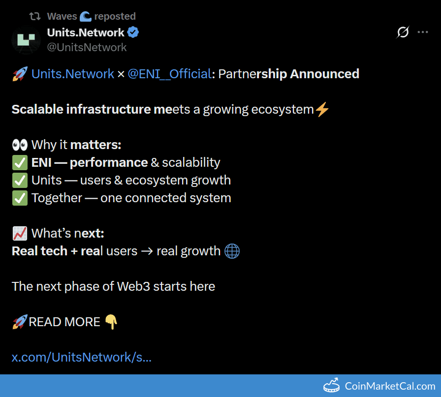 Units.Network & ENI announcement