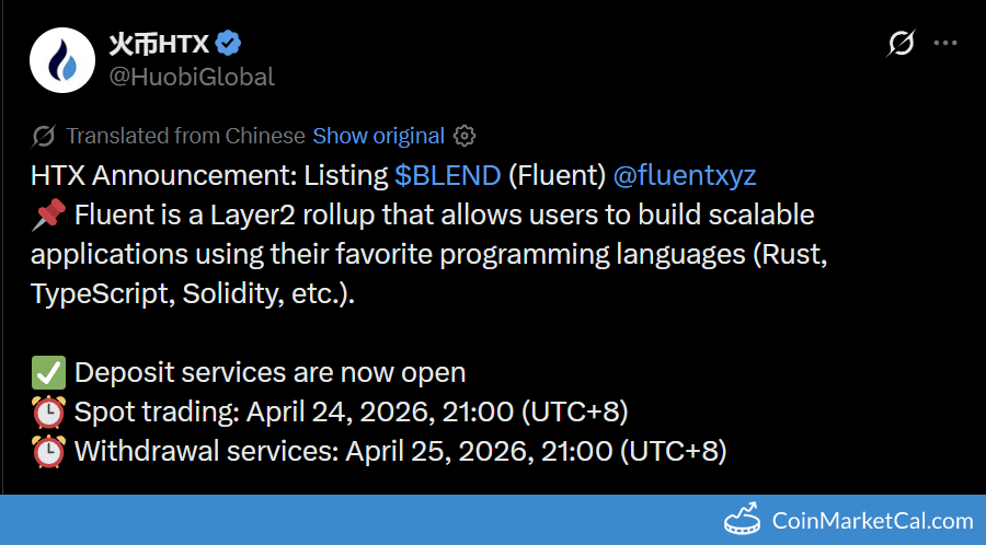 HTX Listing announcement