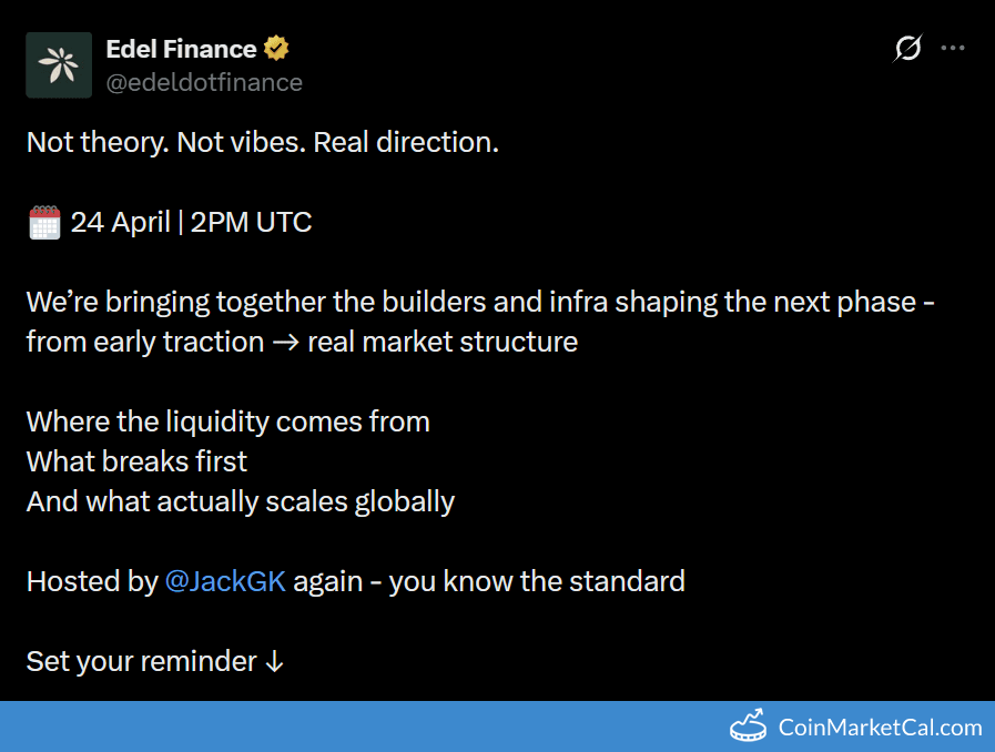 Tokenized Markets Talk announcement