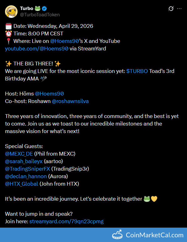Turbo 3rd Birthday AMA announcement