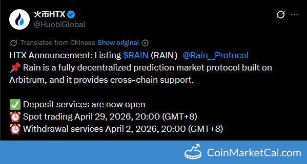 HTX Listing announcement