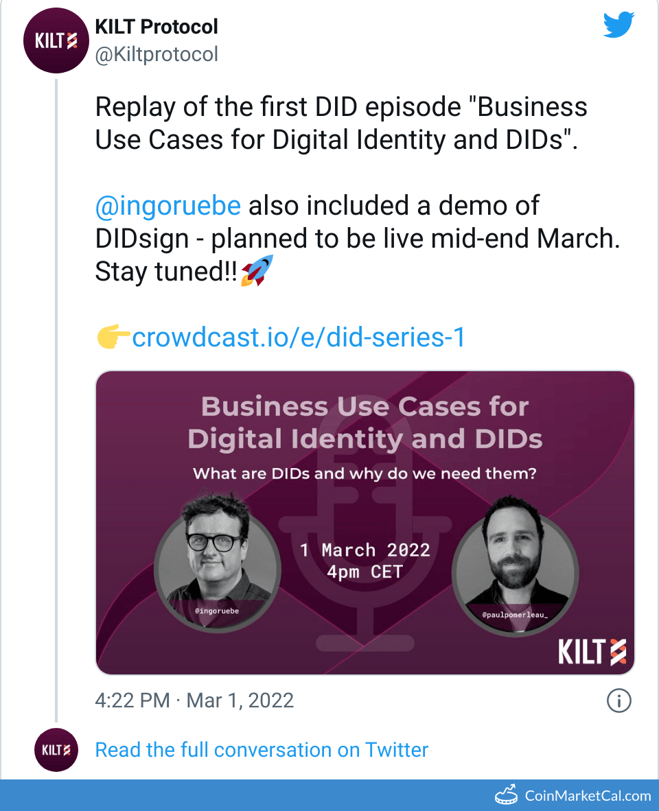 KILT Protocol [OLD] KILT Fundraising, Investors & Funding Rounds | DropsTab