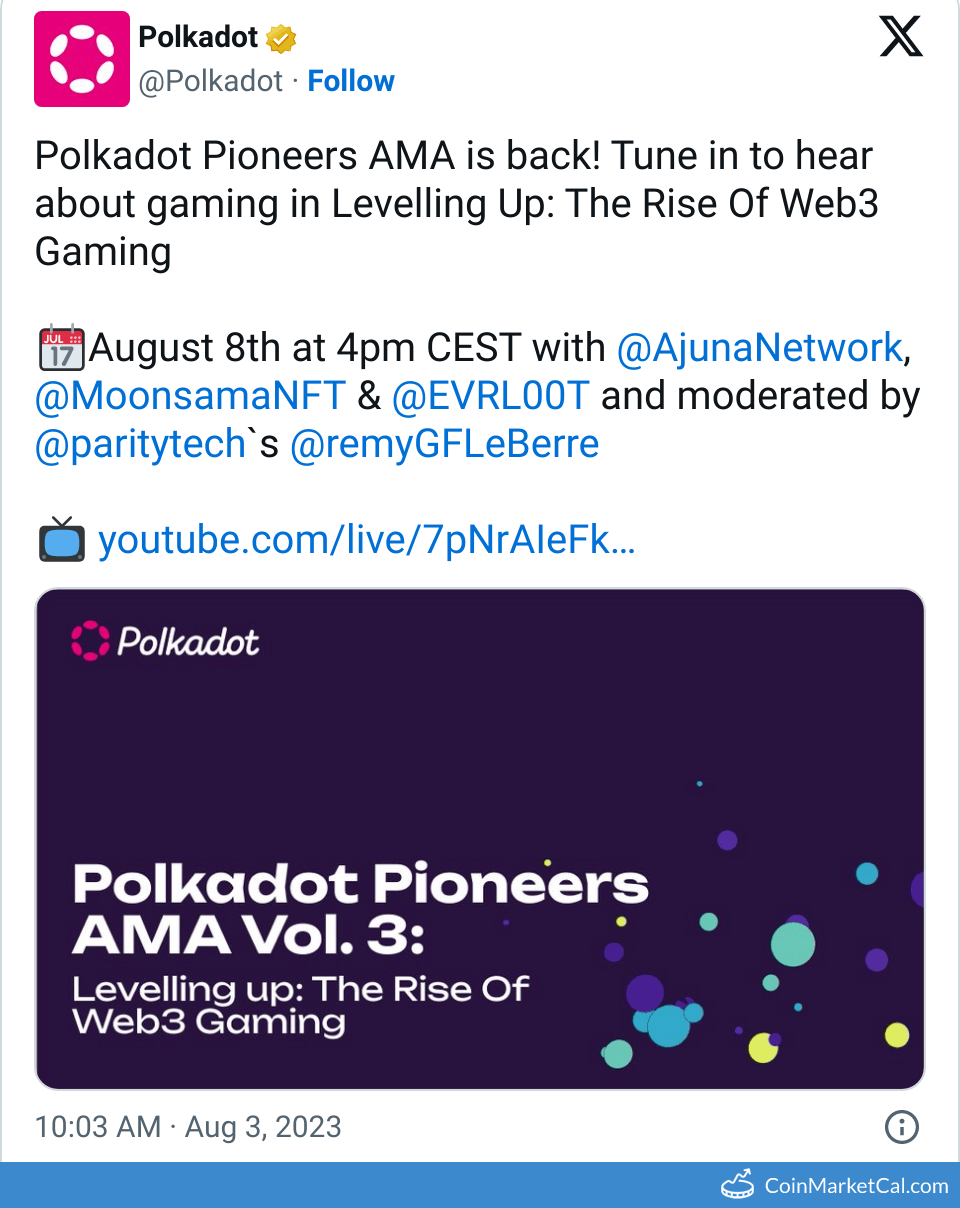 DOT Polkadot Price Today, Live Coin Chart & USD/USDT Rates | DropsTab