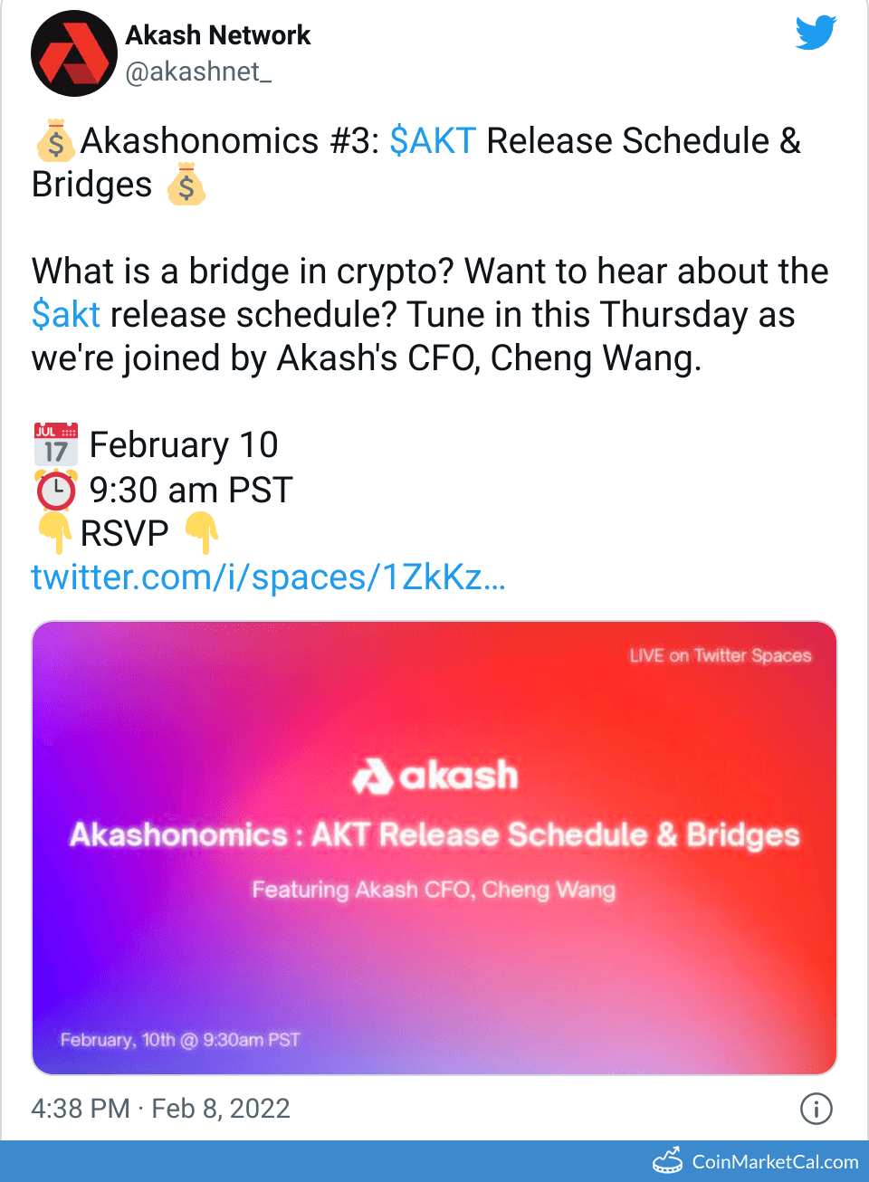 AKT Akash Network Price Today, Live Coin Chart & USD/USDT Rates | DropsTab