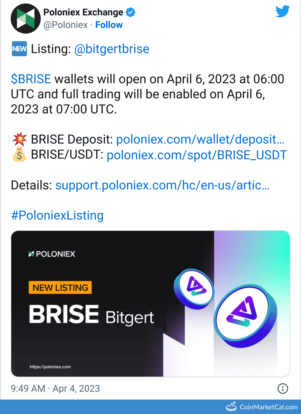 BRISE Bitgert Price Today, Live Coin Chart & USD/USDT Rates | DropsTab