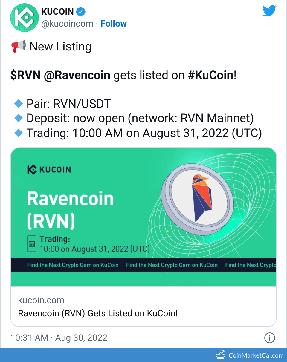 RVN Ravencoin Price Today, Live Coin Chart & USD/USDT Rates | DropsTab