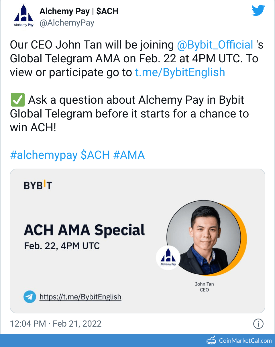 ACH Alchemy Pay Price Today, Live Coin Chart & USD/USDT Rates | DropsTab