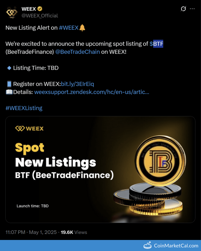 CoinMarketCal: 암호화폐 달력