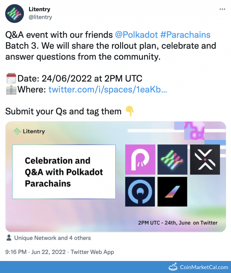 LIT Litentry Price Today, Live Coin Chart & USD/USDT Rates | DropsTab