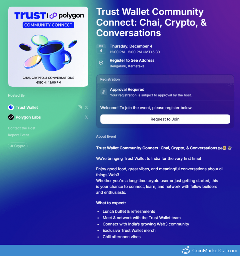 Trust Wallet (TWT): Community Connect (Dec 04, 2025) | CoinMarketCal