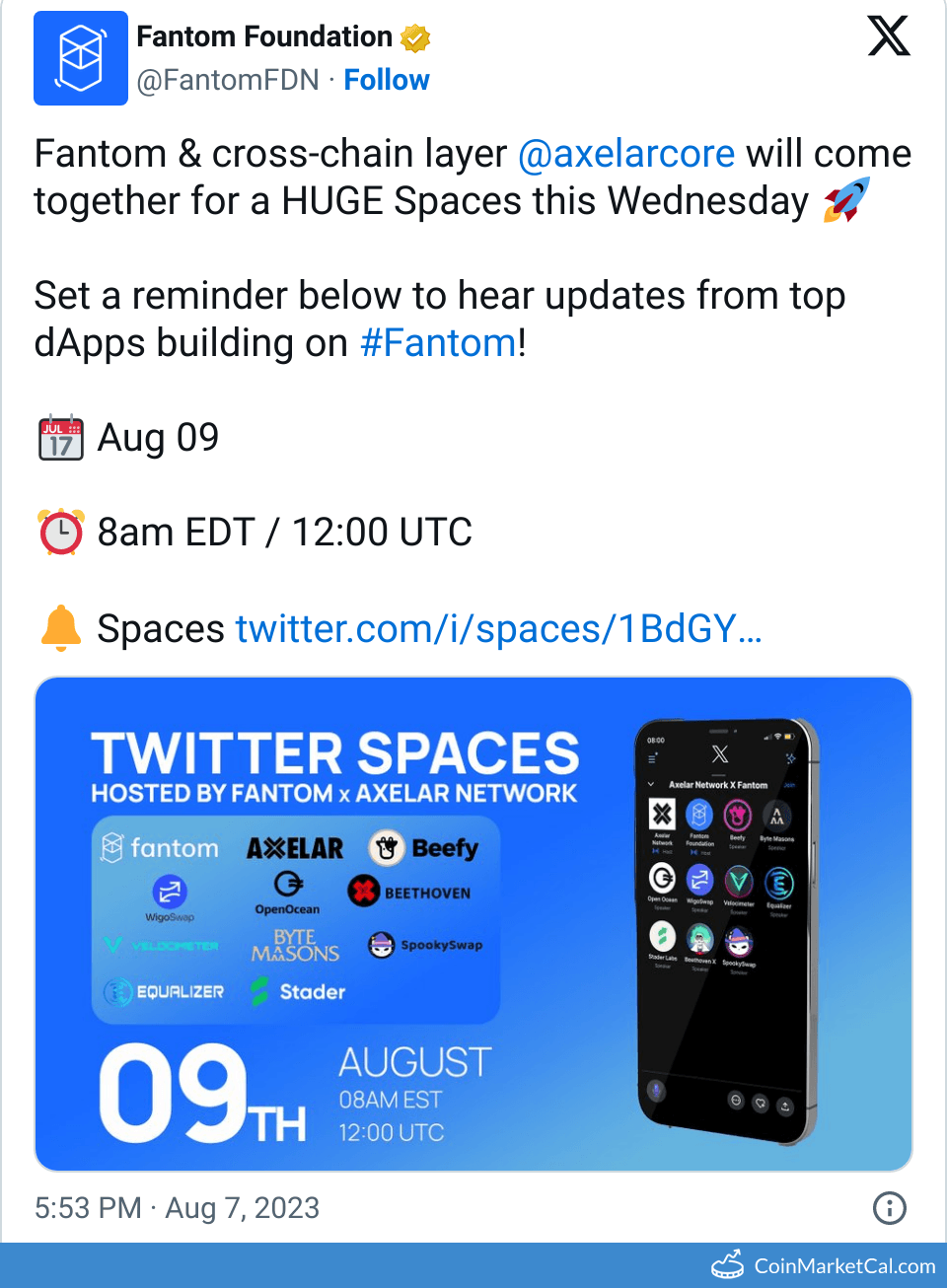 CoinMarketCal - The Crypto Calendar (Events, News and Catalysts)