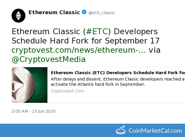 Стоимость Ethereum Classic