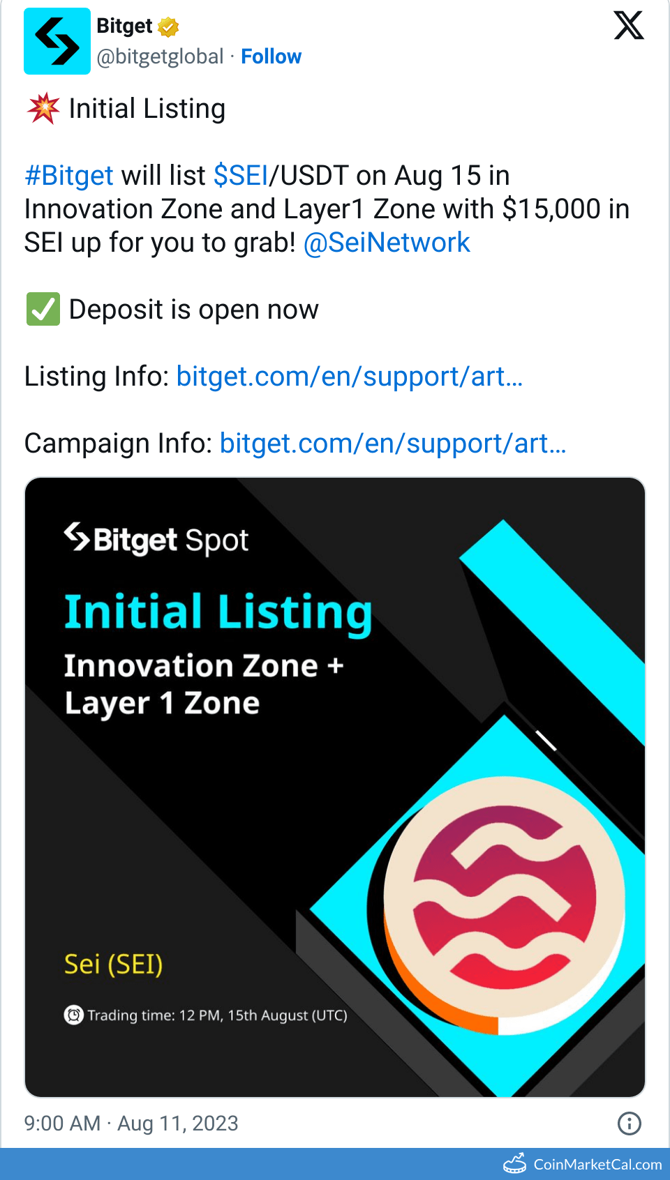Sei SEI Token Unlocks, Vesting Schedule & Tokenomics | DropsTab