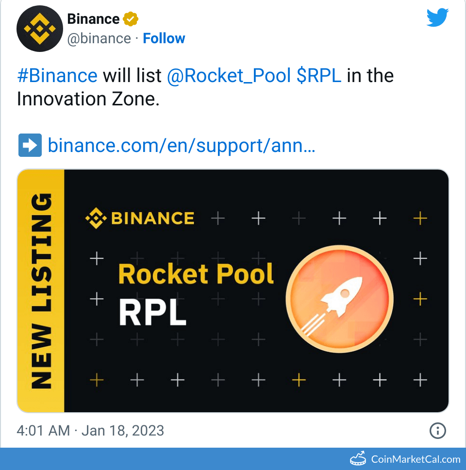 RPL Rocket Pool Price Today, Live Coin Chart & USD/USDT Rates | DropsTab