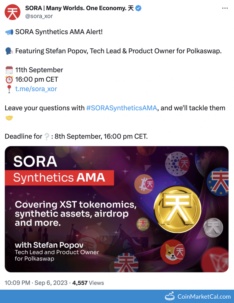 XOR Sora Price Today, Live Coin Chart & USD/USDT Rates | DropsTab