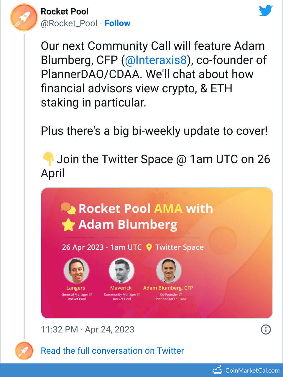 RPL Rocket Pool Price Today, Live Coin Chart & USD/USDT Rates | DropsTab