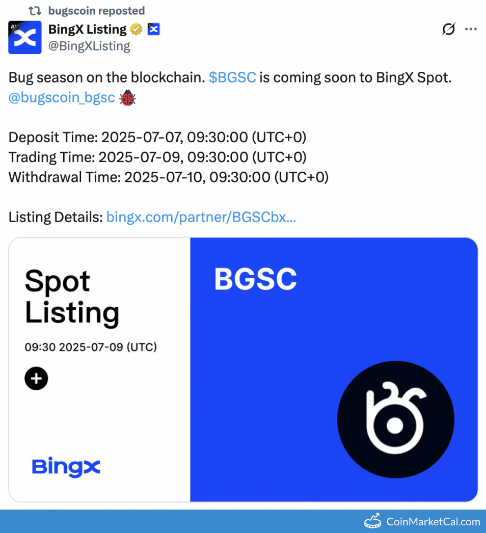 CoinMarketCal: 암호화폐 달력