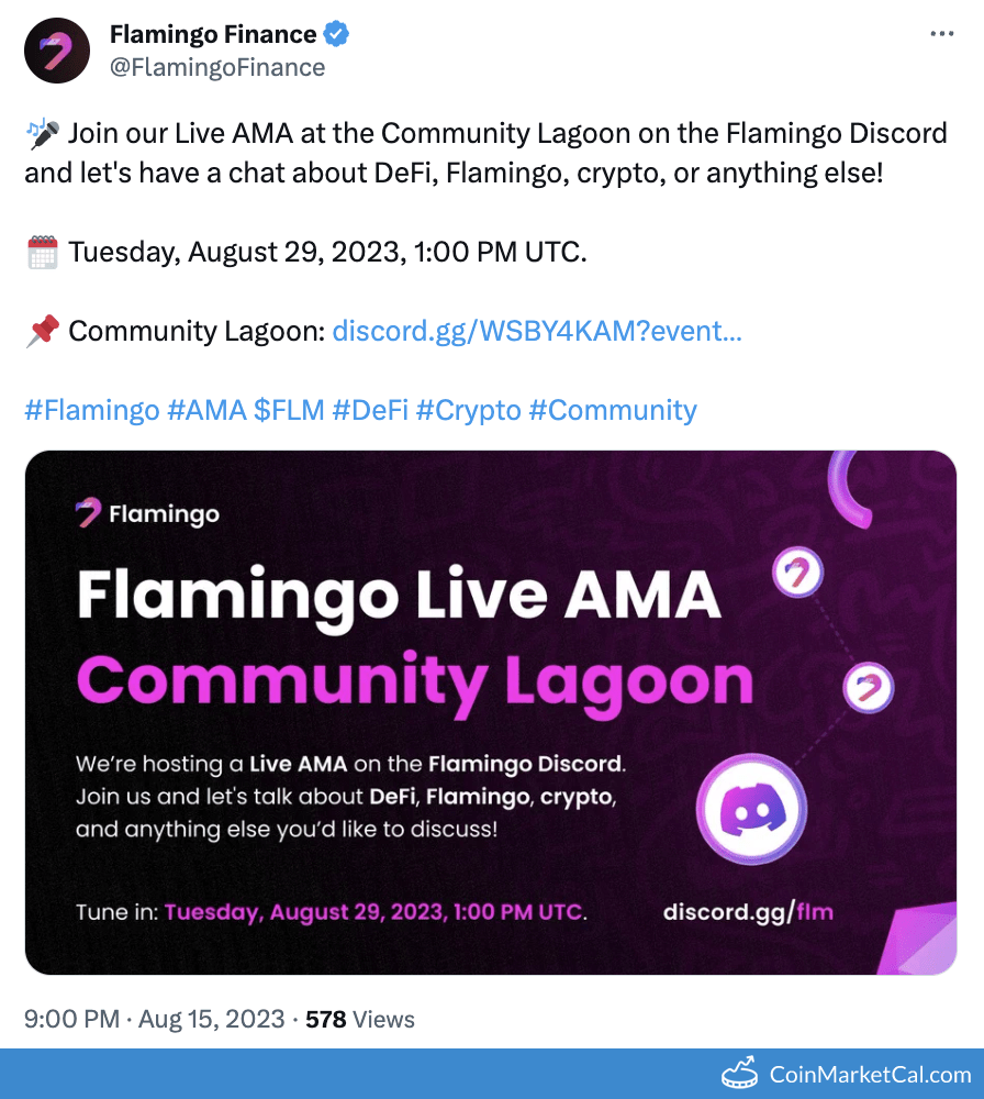 FLM Flamingo Finance Price Today, Live Coin Chart & USD/USDT Rates |  DropsTab
