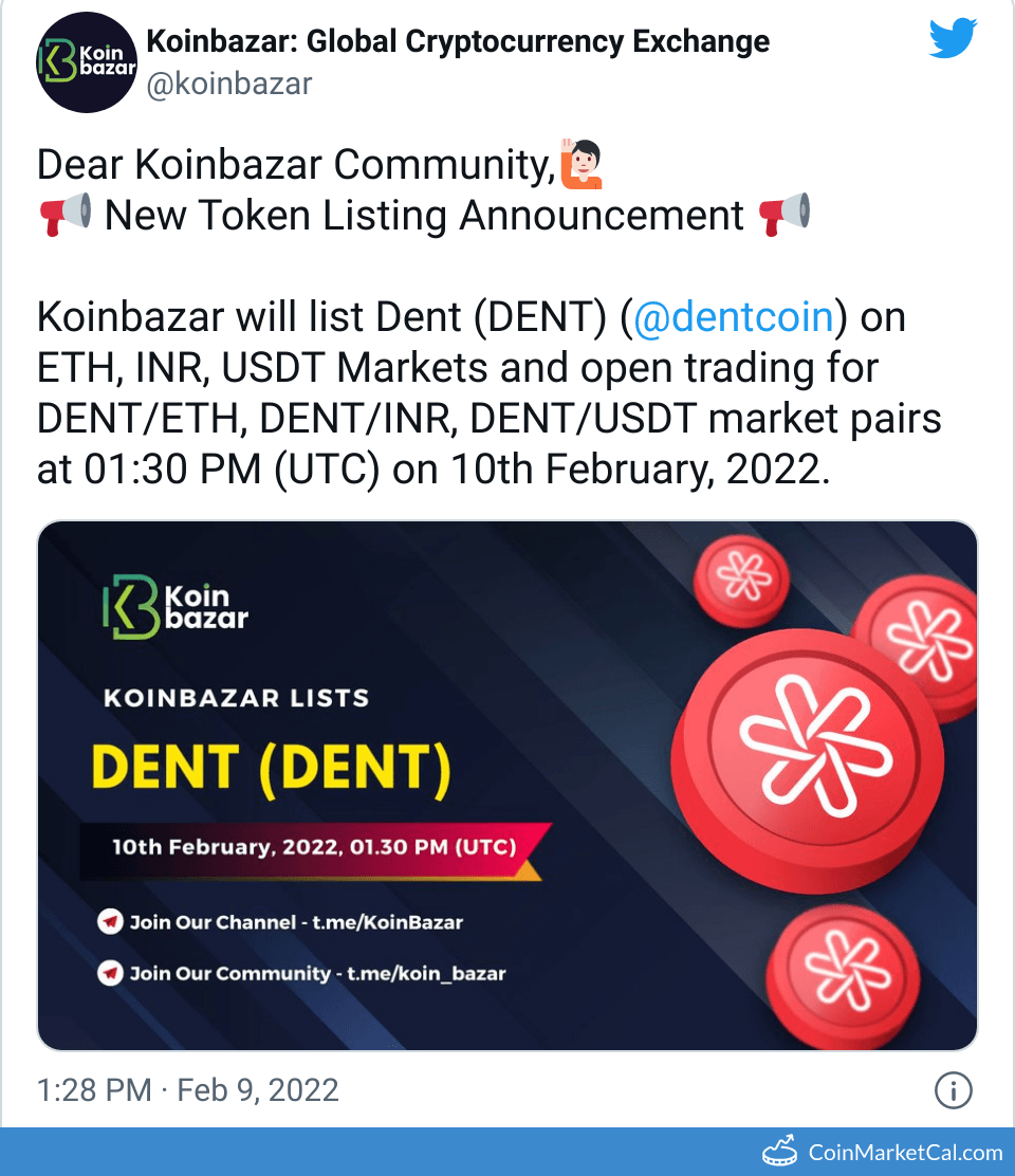 Dent (DENT) - Koinbazar Listing