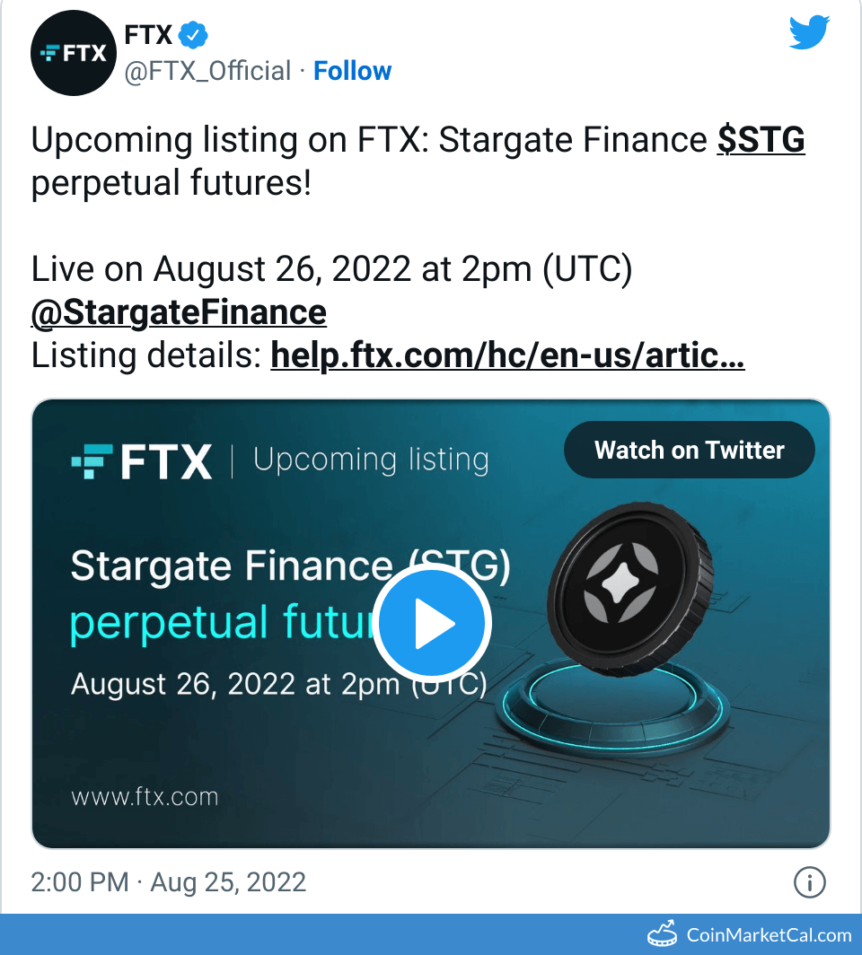 STG Stargate Finance Price Today, Live Coin Chart & USD/USDT Rates |  DropsTab