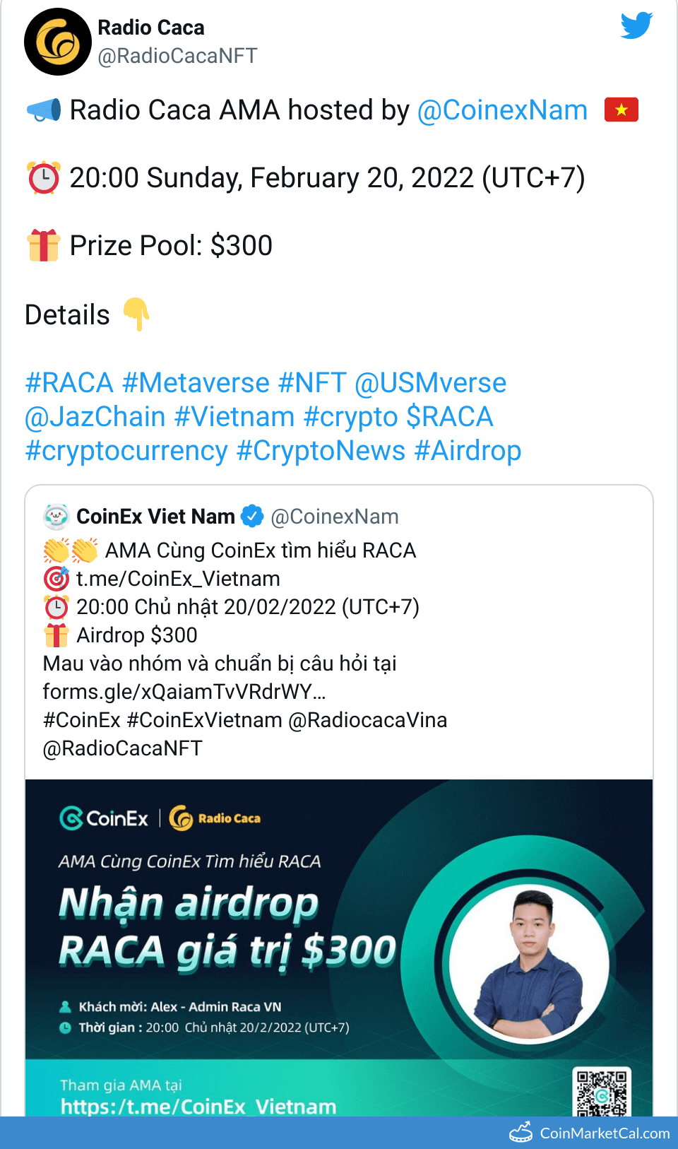 RACA Radio Caca Price Today, Live Coin Chart & USD/USDT Rates | DropsTab