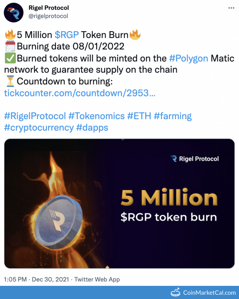 Token burning