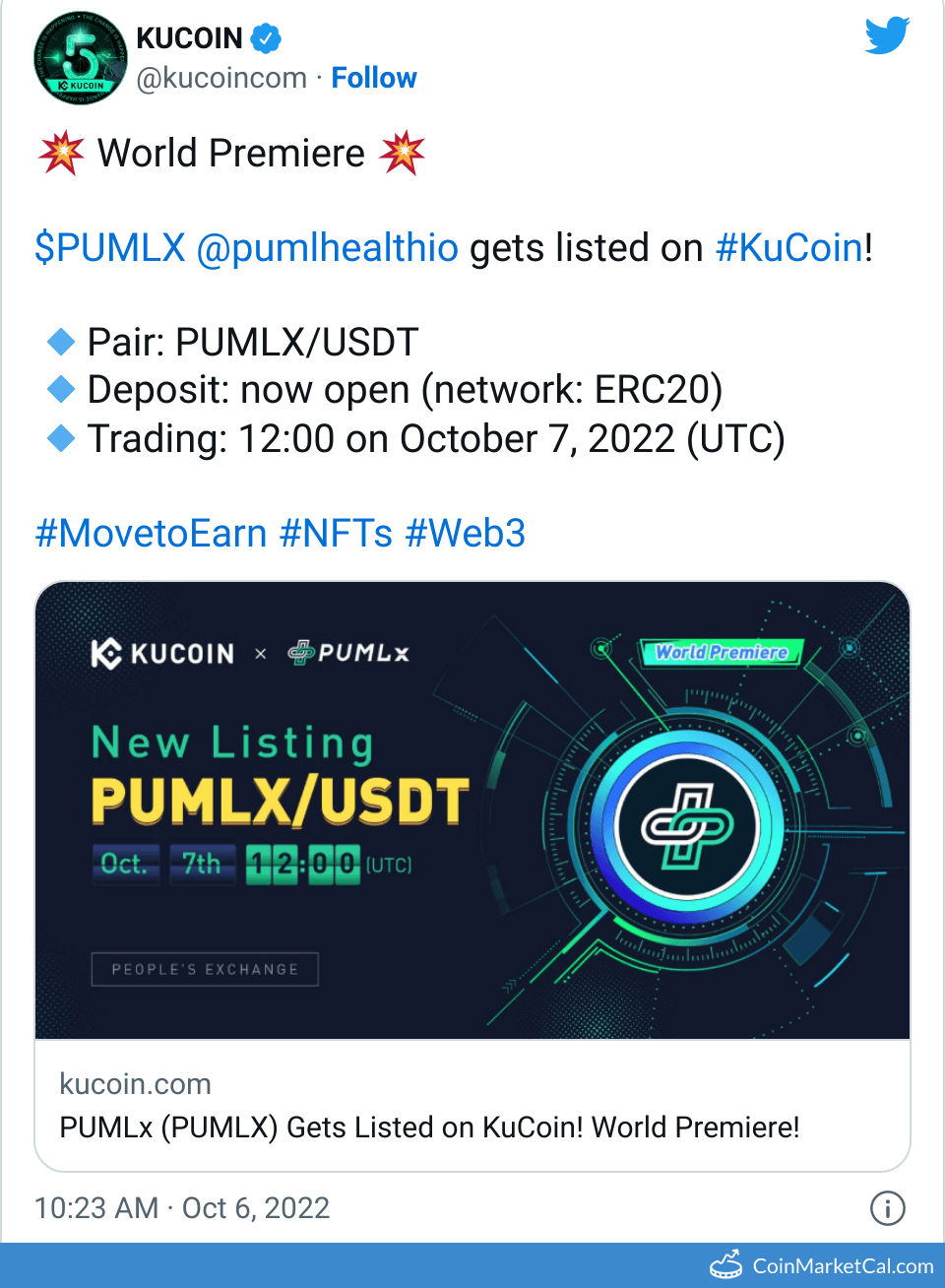 CoinMarketCal - Cryptoasset Calendar