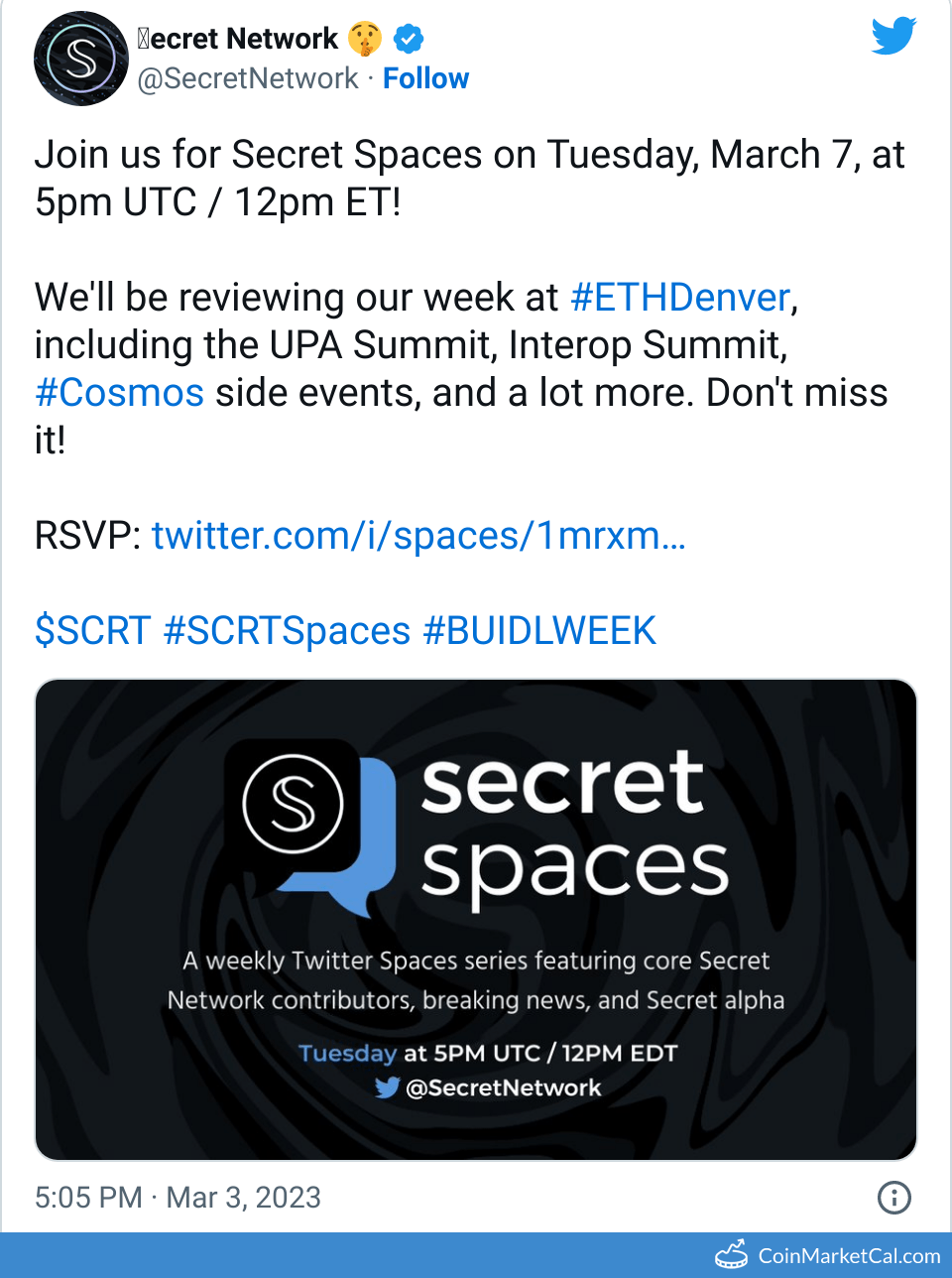 SCRT Secret Price Today, Live Coin Chart & USD/USDT Rates | DropsTab