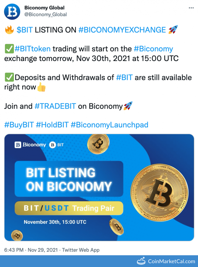 Biconomy Exchange BIT Exchanges, Markets & Where to Trade | DropsTab