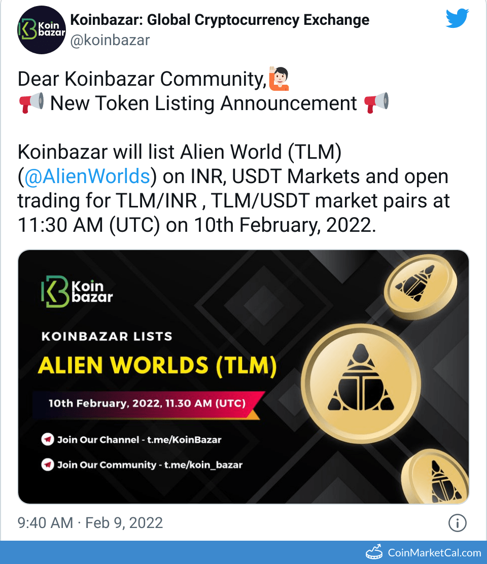 TLM Alien Worlds Price Today, Live Coin Chart & USD/USDT Rates | DropsTab