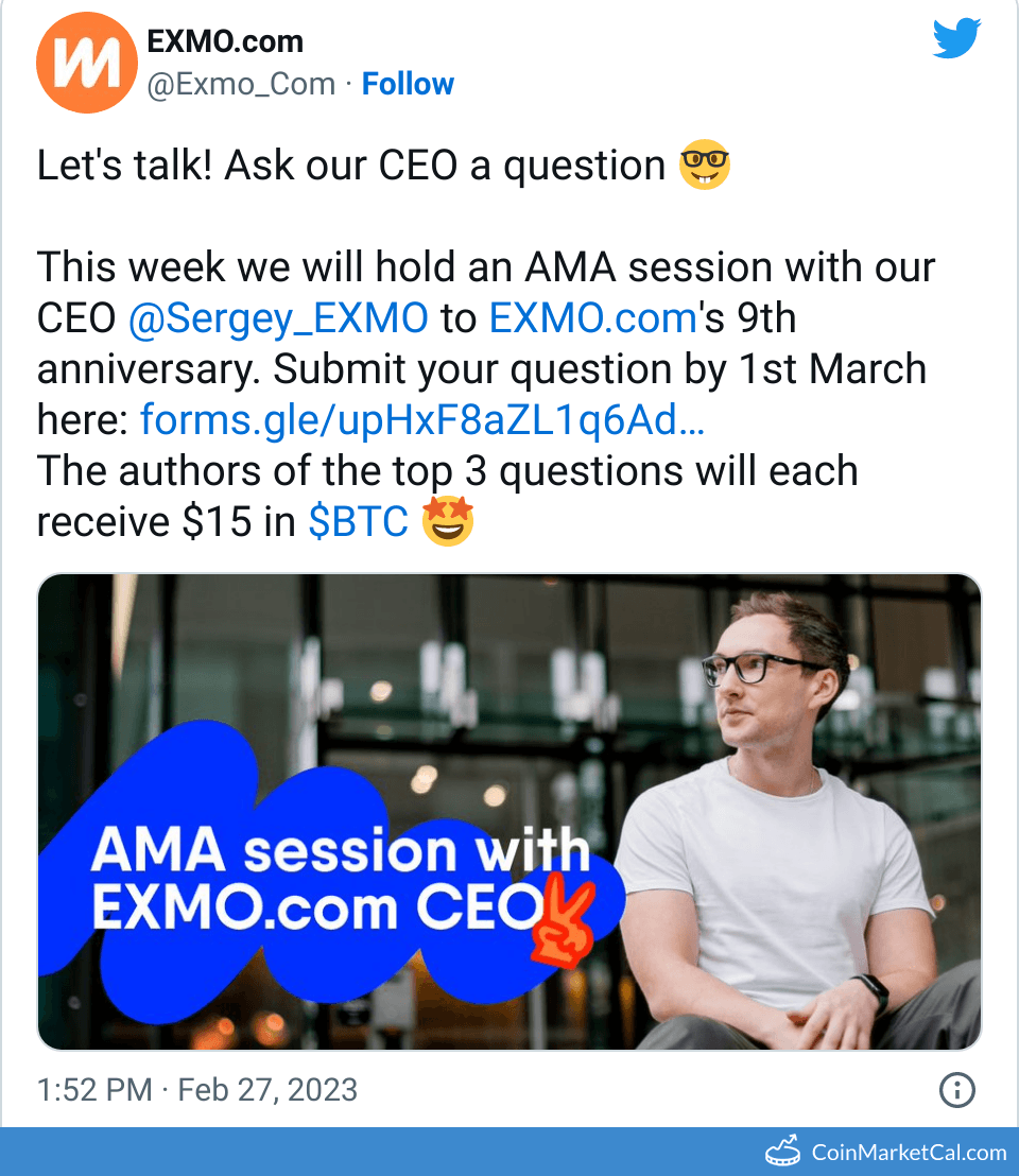 EXMO Coin (EXM) - AMA with CEO