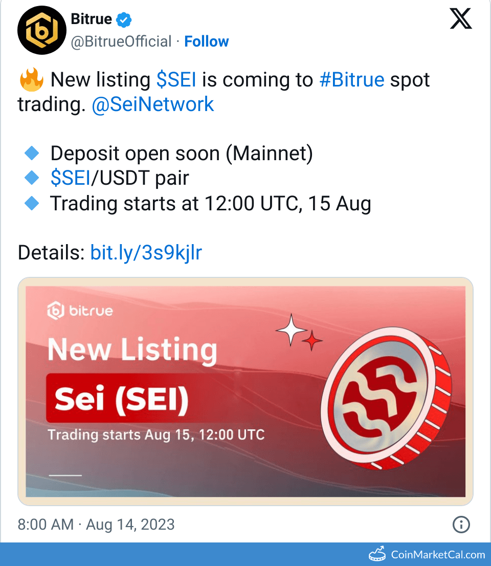 SEI Sei Price Today, Live Coin Chart & USD/USDT Rates | DropsTab