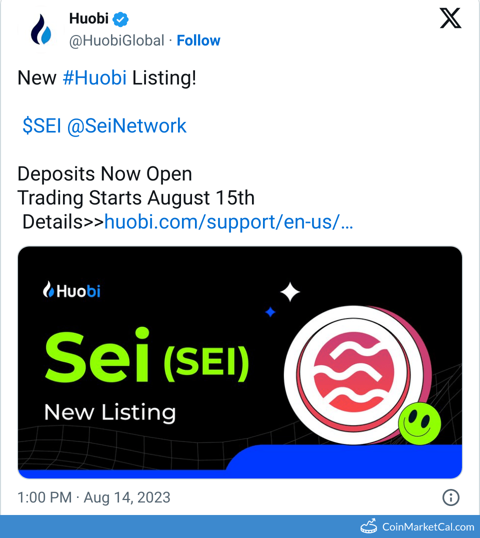 Sei SEI Token Unlocks, Vesting Schedule & Tokenomics | DropsTab